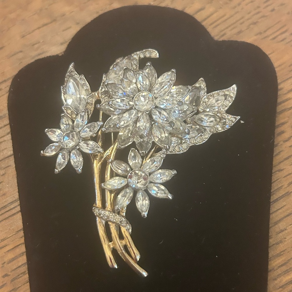 Vintage CoroCraft Floral Brooch